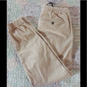 Plugg men’s joggers.  Light tan.  Sz small.  EUC.